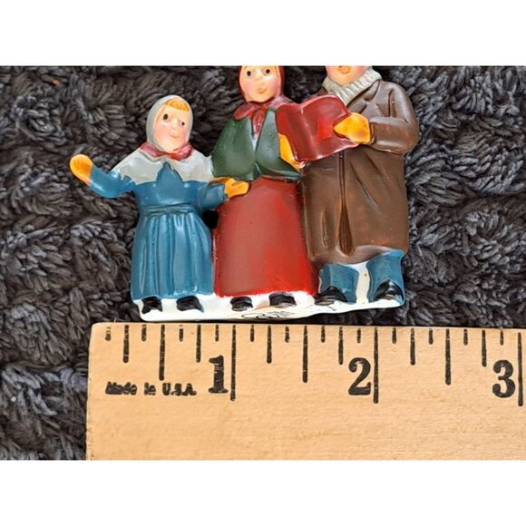 Vintage Dept 56 Christmas Carolers Figurine 2" Made Taiwan Holiday Collectible - Picture 7 of 7
